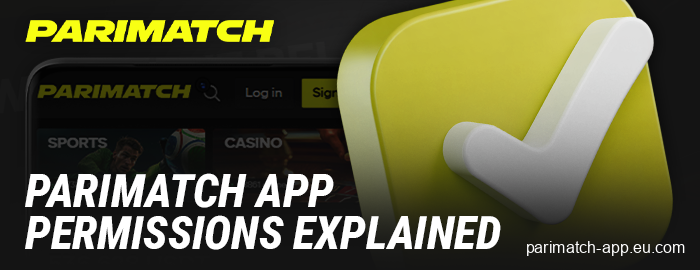 Access to phone features for the Parimatch app