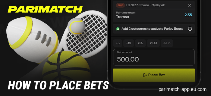 How to place sports bets in the Parimatch app - detailed instructions
