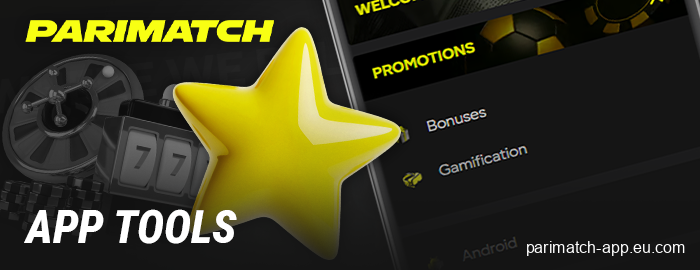 Features of the Parimatch mobile app - sports betting, casino games, and more