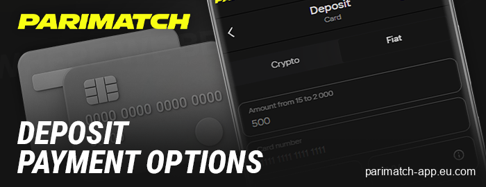Methods for depositing funds via the Parimatch mobile app