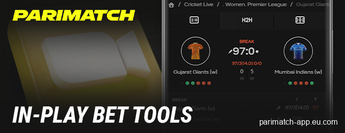 Live betting in the Parimatch app - live statistics and match broadcasts